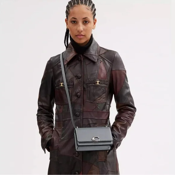 NWT Coach 1941 Bandit Crossbody in Silver / Grey Blue - Picture 12 of 14